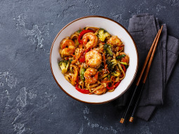 Stir-fry z krewetkami