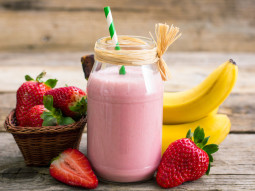 Koktajl truskawkowo-bananowy
