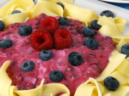 Malinowe tagliatelle