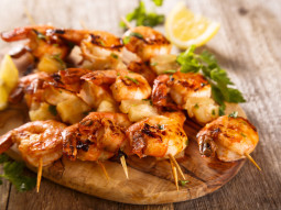 Grillowane krewetki