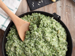 Risotto z zielonym pesto