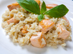 Risotto z łososiem