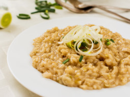 Risotto z porem i szafranem