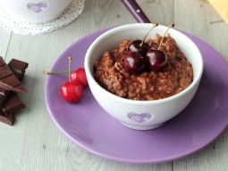 Risotto z wiśniami i czekoladą