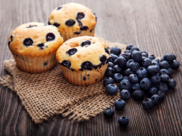 Muffiny z borówką