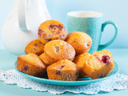 Muffiny z wiśniami