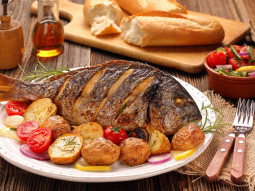 Dorada smażona