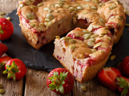 Ciasto bananowo-truskawkowe