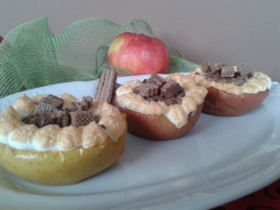 Pieczone jabłka z bezą