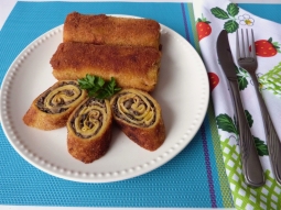 Dyniowe krokiety z pieczarkami