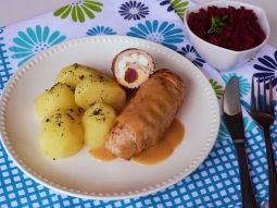 Roladki z kabanosami i jajkiem
