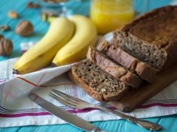 Chlebek bananowy z gorzką czekoladą