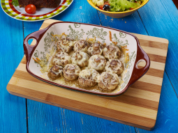 Pieczone pieczarki z parmezanem