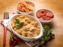 Gnocchi z krewetkami w kremowym sosie