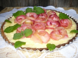Tarta z jabłkami i budyniem