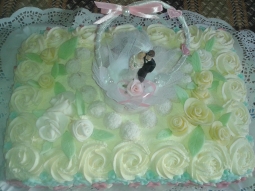 Tort weselny kokosowy