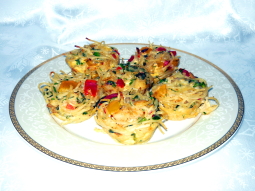 Muffiny makaronowe z rybą