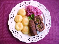Roladki z pieczarkami i boczkiem