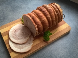 Boczek rolowany pieczony w rękawie