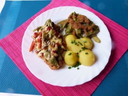 Kotlety schabowe zapiekane z papryką