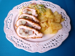 Kotlety nadziewane kalarepą i papryką