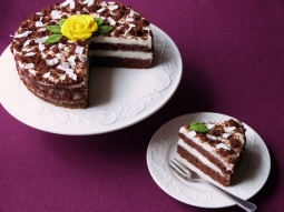 Kakaowy torcik z serkiem mascarpone