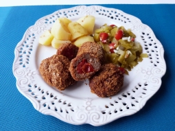 Mielone nadziewane pomidorkami