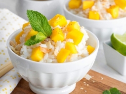 Słodki lepki ryż z mango