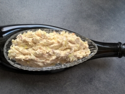 Pasta z wędzonego dorsza i pora