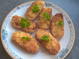 Tosty francuskie w parmezanie