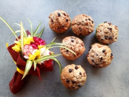 Muffinki z żurawiną, chia i jabłkiem