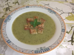 Krem z cukinii i pora