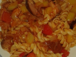 Makaron z papryką