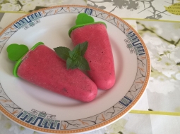 Lody truskawkowe z miętą