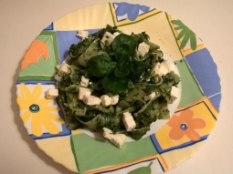 Tagliolini ze szpinakiem i fetą