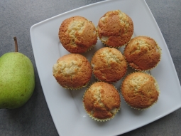 Muffinki gruszkowe z olejem kokosowym
