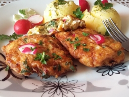 drobiowe kotlety z rzodkiewka i serem