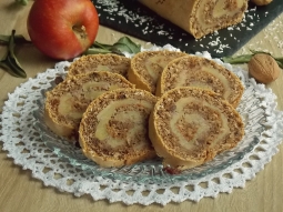 Bakaliowa rolada z jabłkami