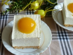 Ciasto bez pieczenia - jajko sadzone