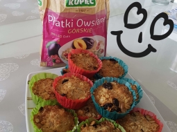 Ciasteczka owsiane w formie mauffinek