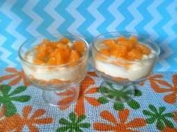 Deserek budyniowy z mandarynką