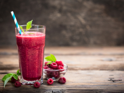 Smoothie malinowe z miętą