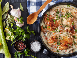 Fricassee z kurczaka i pieczarek