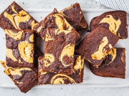 Brownie z masłem orzechowym