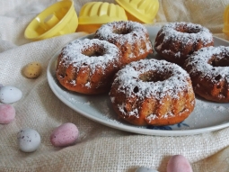 Wielkanocne MINI babeczki bananowo - cynamonowe do koszyczka