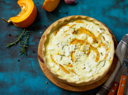 Quiche z porem i kozim serem