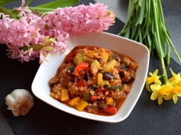 Ratatouille (ratatuj) z kaszą bulgur