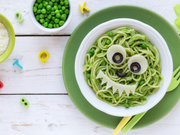 Zielone spaghetti