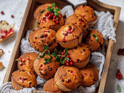 Muffiny z żurawiną