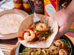 Łatwe fajitas z krewetkami